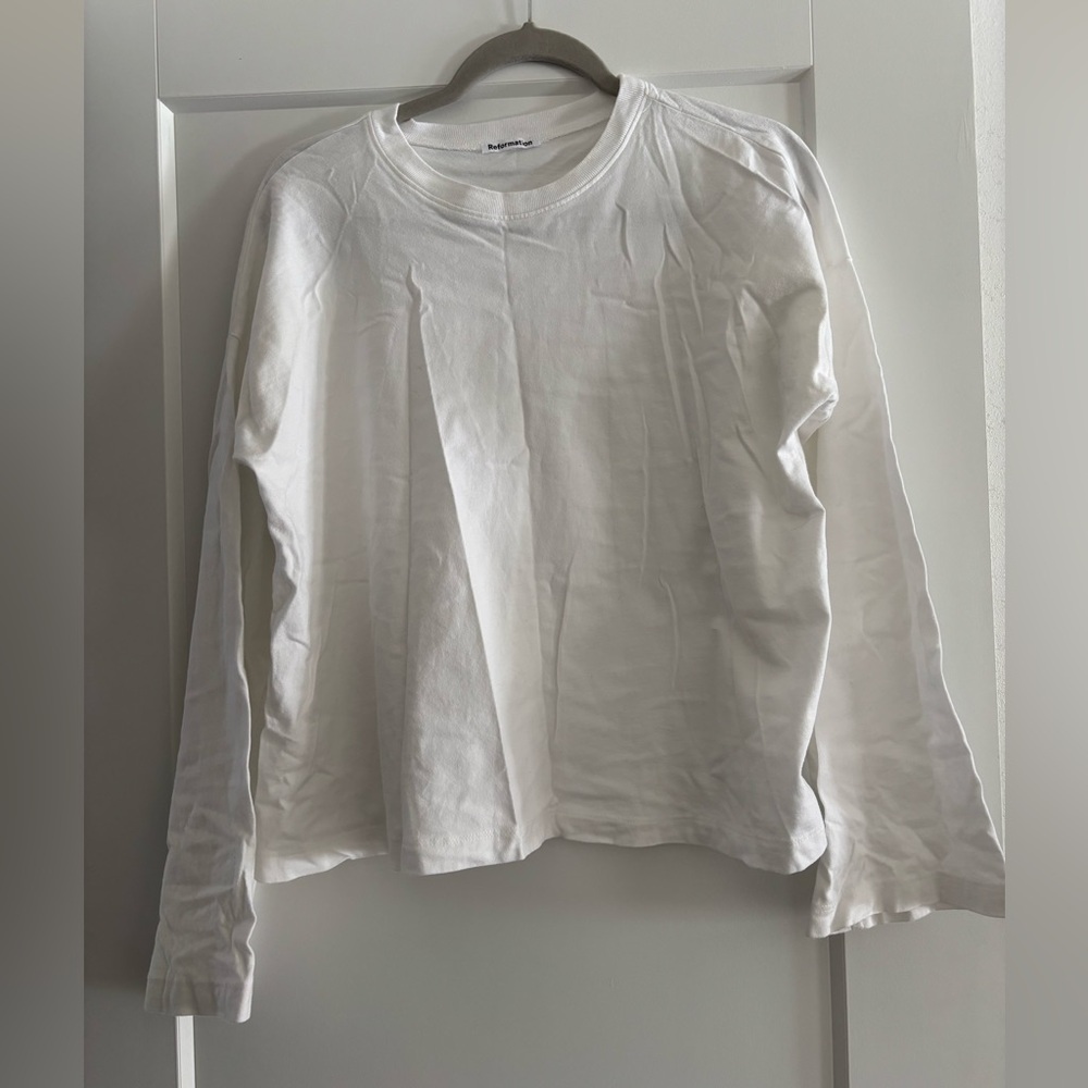 Reformation Oversized Cotton Long Sleeve